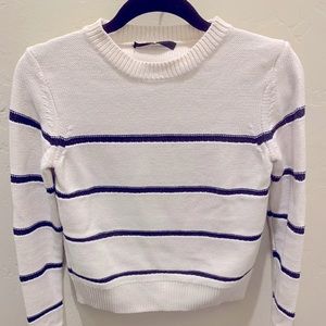 Jenni Kayne Pointelle Striped Sweater